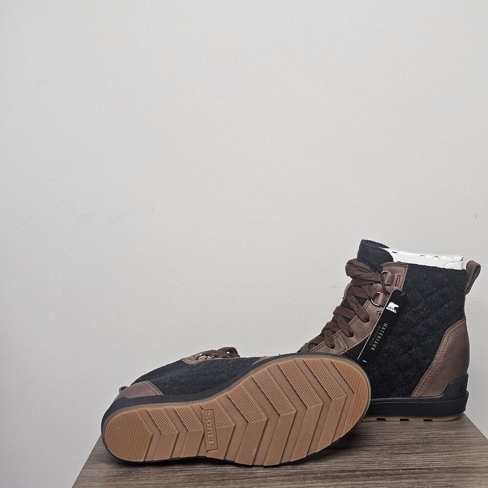 Sorel NEW Women’s Evie II NW Lace Bootie Size 8.5 Tobacco/Black NWT - Picture 4 of 5